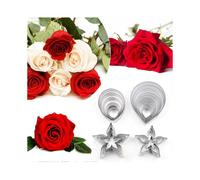 21Pcs Cake Cookie Cutters Pastry Mould Modelling Baking Tool Flower & the Easiest Rose Ever Cutter Cake Fondant