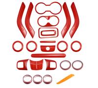 21pz Auto Interno Rivestimento Rivestimento Decorazione Rosso