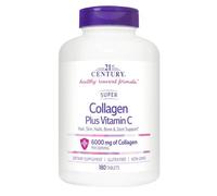 21st Century Super Collagen Plus Vitamina C, 6000 Mg, 180 Compresse