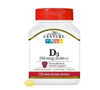 21st Century Vitamina 400 IU, 250 Mcg, 110 Softgels