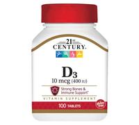 21st Century Vitamina 400 UI, 125 Mcg, 100 Compresse