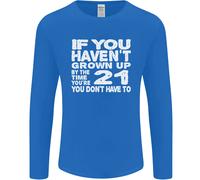 21st Compleanno 21 Età Don'T Grow Up Divertente Uomo Maniche