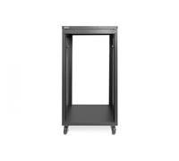 21U AVS rack, 1000 x 507 x 460 mm threaded mounting holes, castors, black