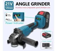 21V 125mm M14 Brushless Smerigliatrice angolare Rettifica Macchina da taglio Utensile elettrico per il taglio Lucidatura Piastrelle di ceramica Legno Pietra