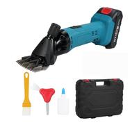 21V 2400RPM Cesoie Elettriche For Pecore 500W Tagliacapelli Ricaricabile A 6 Velocità For La Rasatura Dela Pelliccia Di Lana Nei Bovini Ovini Caprini Alte Prestazioni(2 Battery)