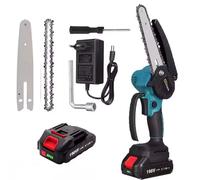 21V 6-Pollici Mini Motosega Potente Cordless Ricaricabile Tenuto In Mano Portatile Piccola Sega Elettrica 7500mAh Batteria Potatura Attrezzo Da Giardino