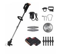 21V Cordless Lawn Mower Electric Grass Trimmer Regolabile Mower Hedge Garden Strumento di potatura con Batteria agli ioni di Litio 22980mAh(2 Battery Set)