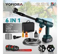 21V Idropulitrice 2 batteria Alta pressione Portatile Senza Fili Lavaggio Auto