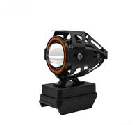 21V LED Luce di Lavoro per Batteria Compatibile Torcia AC DC Dual Power 3 Modalità Metallo Plastica Lampada di Sicurezza Esterna Nero 9.1cm