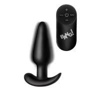 Bang! Remote Control 21X Vibrating Silicone Butt Plug Black