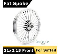 21x2.15 Cerchio anteriore Raggi grassi per Harley Dyna Street Bob Low Rider FXDL