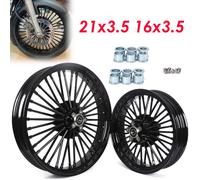 21X3.5 16X3.5 Fat Spoke Cerchi Ruote per Harley Heritage Softail Classic Deluxe