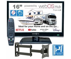 22 " 12V/240V Full HD LED Digitale Freeview TV Camper Caravan Barca USB Pvr