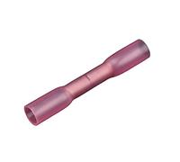 22-18 AWG Kit Red Heat Shrink impermeabile Crimp Terminal termorestringibile Butt elettrico connettore Giunzioni cavo Kit barra di messa a terra terminale(25Pcs)