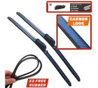 22/19 " Fibra di Carbonio Tergicristalli Aero Paio Toyota Corolla E12 2000-2007