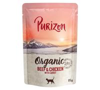 Purizon Organic 12 x 85 g Alimento umido per gatto - Manzo e Pollo con Carote