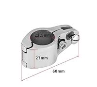 22-32 MILLIMETRI In Acciaio Inox 316 Morsetto For Tubi For Tende Da Sole Marino Perno A Sgancio Rapido Lucidato A Specchio Apertura Manica Antiscivolo Accessori Hardware Marini,Resistente alla corros