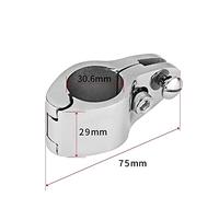 22-32 MILLIMETRI In Acciaio Inox 316 Morsetto For Tubi For Tende Da Sole Marino Perno A Sgancio Rapido Lucidato A Specchio Apertura Manica Antiscivolo Accessori Hardware Marini,Resistente alla corros