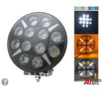 22.9cm Rotondo Luce LED Bianco Ambra DRL Pois Faro Fendinebbia Barra X1 SUV 4x4