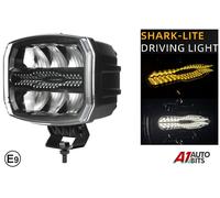 22.9cm Shark Light 12V-24V 175W LED Guida Faro Bianco Ambra DRL R65 Strobo E9