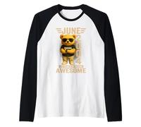 22 Anni Giugno 2004 Orsacchiotto 22° Compleanno Uomini Donne Maglia con Maniche Raglan