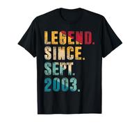 22 Anni Regali Leggenda dal Settembre 2003 22° Compleanno Maglietta