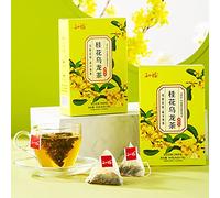 22 Bustine di Tè Oolong All'osmanto, Tè Oolong Cinese, Osmanto Naturale con Tè Oolong a Tostatura Leggera, Tè alle Erbe Aromatizzato Essiccato, Tè Dissetante Per Il Relax, Idea Regalo Per Amici E Fami