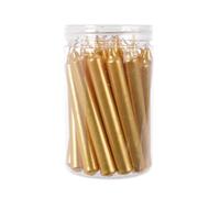 22 CANDELE NATALIZIE ORO H.10.50 DECORAZIONE ADDOBBI NATALE CANDELE CERA