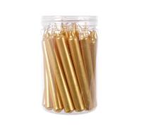 22 CANDELE NATALIZIE ORO H.10.50 DECORAZIONE ADDOBBI NATALE CANDELE CERA
