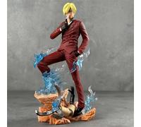 22 Cm Anime One Piece Twin Wings Sanji GK Figure Statua Figurina in PVC Modello