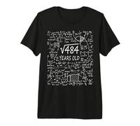 22 ° Compleanno - radice dal 484 - Matematica Nerd Matematica Maglietta Premium