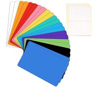 22 divisori per biblioteca con 3 etichette adesive, 15,2 x 30,5 cm, colori assortiti, per libreria/area scolastica domestica aiuta a trovare libri velocemente