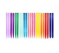 22 estensioni dei capelli colorati PCS in 11 colori, evidenziando le ragazze con capelli lisci da 22 pollici, accessori per capelli alla moda