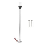 22 Inches Marine 360 Degree Round White LED Boat Light Super Bright Stable Base And Pole Suitable For Fishing Boats Yachts And Ships With Wide Voltage 12 To 24V And Visibility