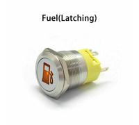 22 mm 12V Pulsante Corno momentaneo Interruttore metallo Auto LED Impermeabile