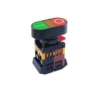 22 mm 220 V AC ON/OFF START STOP 1 NO NC APBB-22N interruttore a pulsante momentaneo