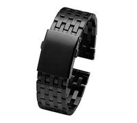 22 mm 24 mm 26 mm 28 mm 30 mm cnocchia di orologio in acciaio inossidabile compatibile con diesel compatibile con DZ4316 DZ7395 DZ7305 Bracciale da polso a polso in metallo. (Color : B Black, Size :