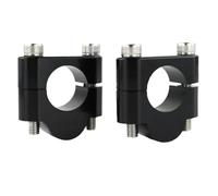 22 mm 7/8 "Clamp a monte della barra 'impugnatura Compatibile con FZ1 FZS1000 FZ6 FZS 600 FZ8-N FZ8-S FZ8 Fazer8 FZ16 MOTORYBARS MOTORE(Black Riser 20mm)