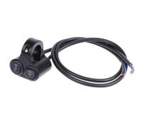 22 Mm 7/8" Interruttore Comando Manubrio Moto A Doppio Pulsante In Lega 12V Interruttore Controllo Fari Lampeggiatore Altoparlante 2 Ricambi Moto Blocchetto Accensione(A2)