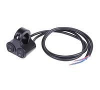 22 Mm 7/8" Interruttore Comando Manubrio Moto A Doppio Pulsante In Lega 12V Interruttore Controllo Fari Lampeggiatore Altoparlante 2 Ricambi Moto Blocchetto Accensione(A1)