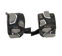 22 mm 7/8 "Interruttore del manubrio della moto universale compatibile con la maggior parte delle bici ruotare il pulsante di kill di kill di avvio della luce flash con LED(BIANCO)