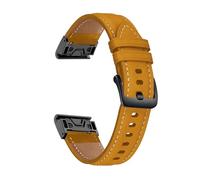 22 mm Genuine Leather Sport Sostituisci cinghia di orologio compatibile con Garmin Fenix 7 6 Pro 5 Marq Epix Approccio S62 945 Bracciale Easy Fit Canda