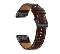 22 mm Genuine Leather Sport Sostituisci cinghia di orologio compatibile con Garmin Fenix 7 6 Pro 5 Marq Epix Approccio S62 945 Bracciale Easy Fit Canda