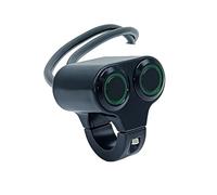 22 Mm Interruttore Doppio Pulsante Per Fari Fendinebbia Per Moto Controller Per Indicatori Direzione Per Allo Sterzo Accensione Spegnimento Per Manubrio Componenti Blocchetto Accensione(Green Self)