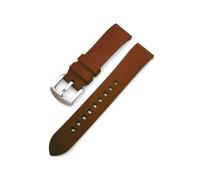 (22 mm - Marrone) Cinturino sportivo in silicone universale con sgancio rapido e cinturino in gomma