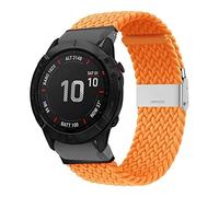 22 mm26 mm arancione arancione elastico cinghia di orologio in nylon ， per orologi Garmin Orologi Accessori per la banda di orologi sostitutivi ， uomini donne 22 mm 26mm Fit Quick Nylon Watch Cingcio