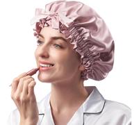 22 Momme 100% Seta Di Gelso per Dormire Con Volant, Double Face, Morbido E Trasp