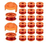22 Pack Bobina per Decespugliatore Compatibile con Worx, 1.65mm x 3M Linea Tagliabordie Decespugliatore, WA0004.1/WA0010 Bobina di Filo per Tagliabordi (20 Bobine + 2 Copertura)