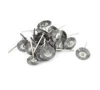 22 Pcs 2/32" Shank 1" Dia Wire Brush Polishing Buffing Wheel Rotary Tool