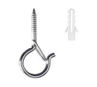 22 Pcs Q-Hanger Lights Hanger Hooks Screw Hooks Wall Closet Ceiling Hooks with Safety Buckle Design for New Year Party Light House Garage Party Led Fa